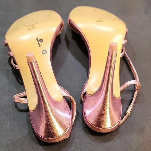 KATY PERRY BRYSON METALLIC OPEN-TOE HEEL STRAPPY SANDAL - Picture 13 of 15